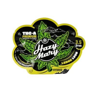 Hazy Mary THC-A Premium Indoor 3.5G Flower - 5ct Lemon Lush