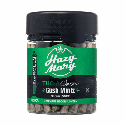 Hazy Mary THCA Classic Pre Rolls 50G Gush Mintz Indica