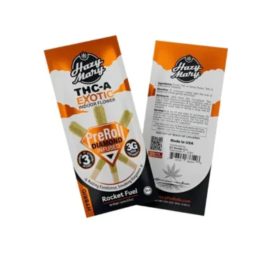 Hazy Mary 3g Exotic Indoor Diamond Infused Prerolls