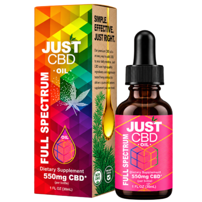 JustCBD Full Spectrum CBD Oil CBD 550mg | 1000mg | 1500mg