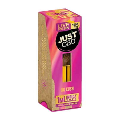 JustCBD  Live Resin Full Spectrum CBD Vape Cartridge 1000mg