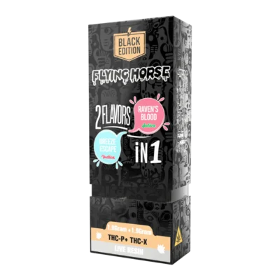 Flying Horse Black Edition 2in1 Disposable Black Ravens Blood Breeze Escape 3.8