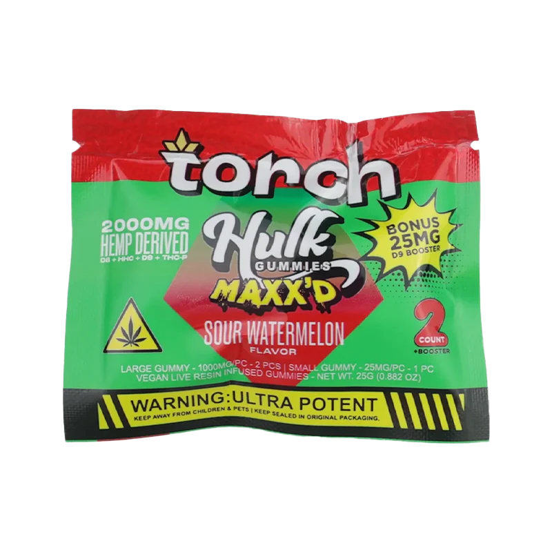 Torch Hulk Maxxd 2000mg Gummies - Shop Online - Destino Farms