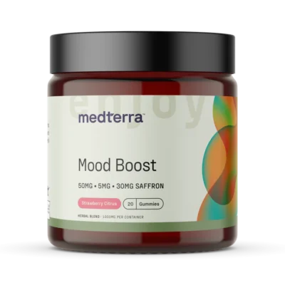 Medterra Mood Boosting Gummies 58mg Full Spectrum Blend Strawberry Citrus
