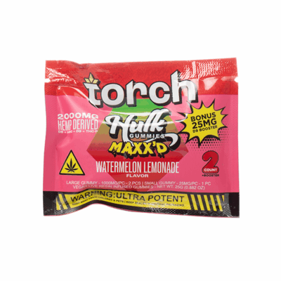 Torch Hulk Maxxd 2000mg Gummies Watermelon Lemonade