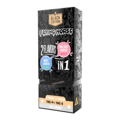 Flying Horse Black Edition 2in1 Disposable Black Twilight Ember Mist Haven 3.8