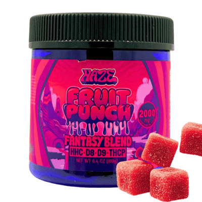 Haze Fantasy Blend Gummies Fruit Punch – Hybrid 2000mg