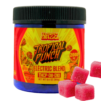 Haze Electric Blend Gummies Tropical Punch – Sativa 2000mg