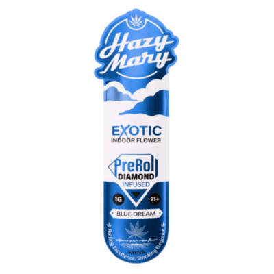 Hazy Mary Exotic Indoor Diamond Infused PreRolls 1g