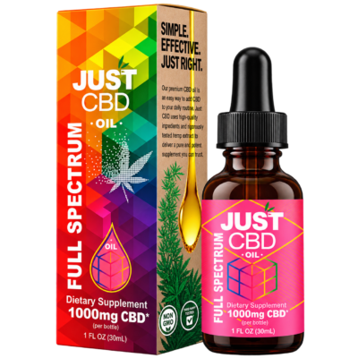 JustCBD Full Spectrum CBD Oil CBD 550mg | 1000mg | 1500mg