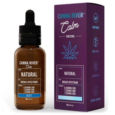 Canna River Calm CBD Oil Tincture with CBG + CBN 60ml - Destino Farms