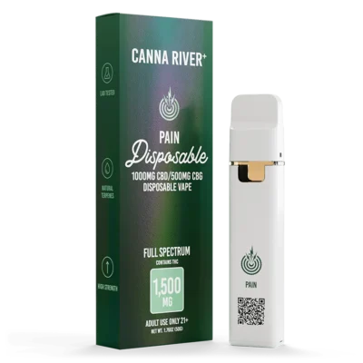 Canna River Full Spectrum THC CBD / CBG Pain Disposable Vape 2 Grams