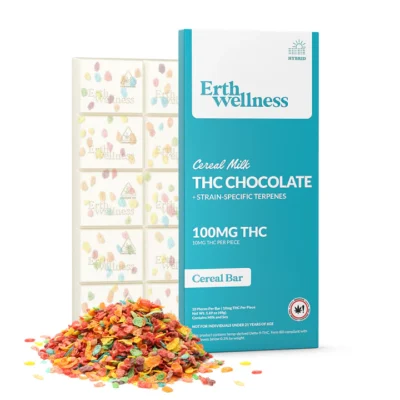 Erth Wellness Delta9 + THC Chocolate Bar 100mg Strain Specific