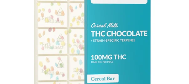 Erth Wellness Delta9 + THC Chocolate Bar 100mg Strain Specific