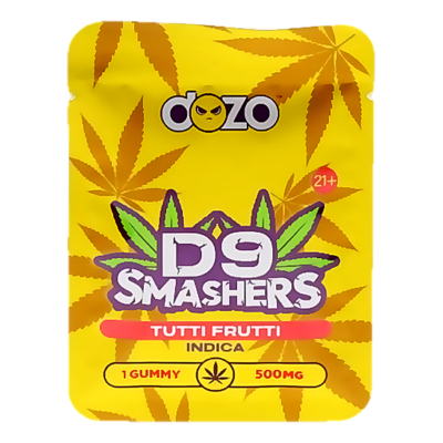 Dozo D9 Smashers THC Gummy 500mg 1 Count