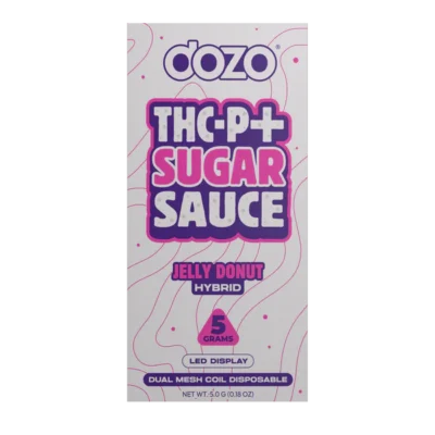 Dozo THC-P + Sugar Sause 5G Disposable Vape Jelly Donut