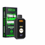 Dozo_THC-A_Liquid_Badder_5G_Disposable_Vape_Green_Gushers