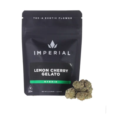 Imperial Lemon Cherry Gelato THCA Exotic Flower (Zaza) 3.5g | Indoor Hybrid | 26.01%