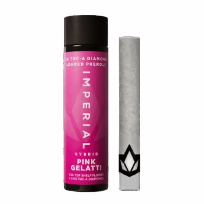 Imperial Pink Gelatti THCA Diamond Loaded Preroll 2g | Hybrid Potency