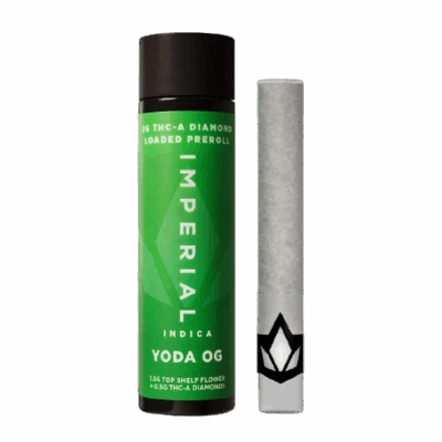 Imperial Yoda OG THCA Loaded Preroll 2g | Indica Potency
