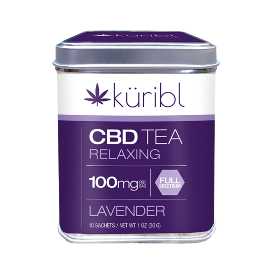 Küribl Full Spectrum CBD 100mg Tea with Relaxing Lavender 10ct ...