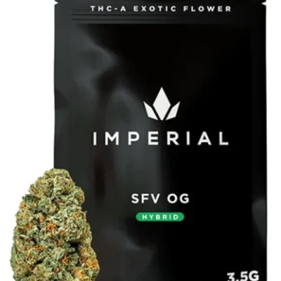 SFV OG – THCA Flower 3.5g Hybrid, Fakies Grade, 24.50%