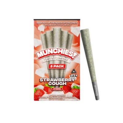 Delta Munchies Prerolls – Strawberry Cough