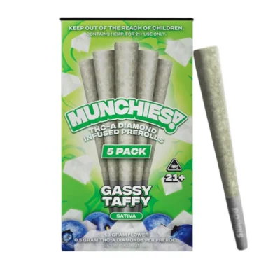 Delta Munchies Prerolls – Gassy Taffy