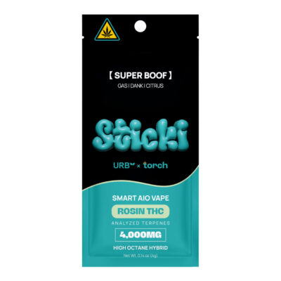 URB x Torch – Sticki Smart AIO Vape Rosin THC 4000mg Super Boof