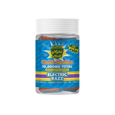 Hidden Hills Mini Mart Double Troublez Gummies 10,000mg Electric Razz