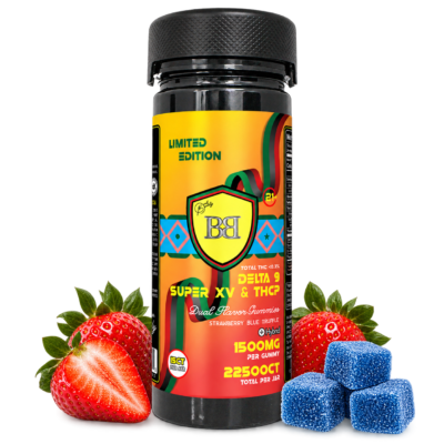 Bud Buddy Super XV Delta 9 THC + THCP Dual Flavor Gummies 22500mg – 15 Count