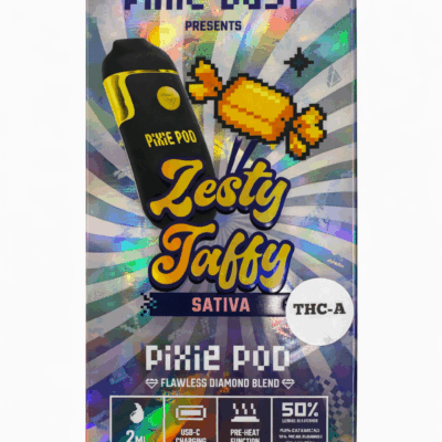 Pixie Pods Flawless Diamond Blend 2G disposable vape Zesty Taffy