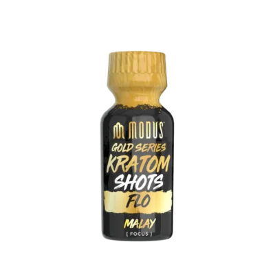Modus Gold Series Kratom Shot Flo Malay liquid kratom extract bottle