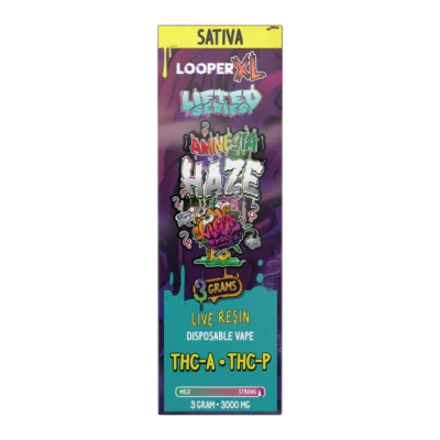 Looper – Amnesia Haze Disposable Vape | HHC • THCB • THCP • CBG | 3g