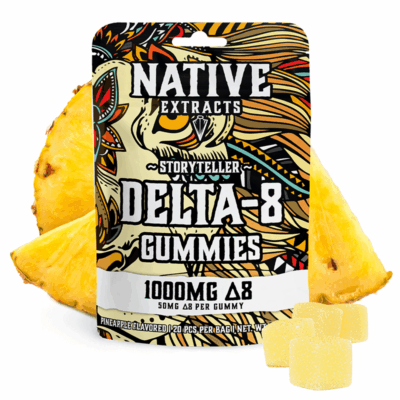 Native Extracts – Gummies – Delta-8 – Pineapple – 1000mg