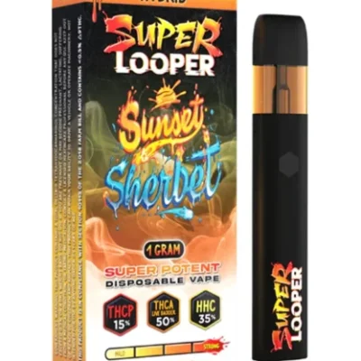 Looper – Sunset Sherbet Disposable Vape | HHC • THCP • Delta-8 | 1g