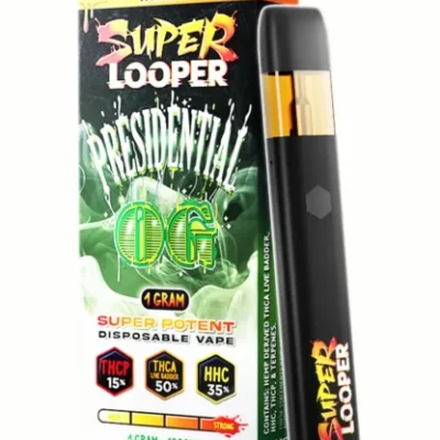 Looper – Presidential OG Disposable Vape | HHC • THCP • Delta-8 | 1g