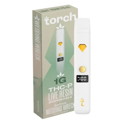 Torch Live Resin Blend Disposable 1G | THC-P - D8 - HHC - Wedding Wreck (Sativa)