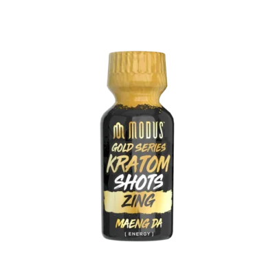 Modus Gold Series Kratom Shot Zing Maeng Da liquid kratom extract bottle