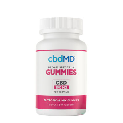 cbdMD Broad Spectrum CBD Gummies Tropical Mix 100mg