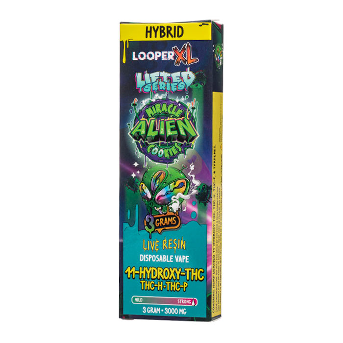 Looper XL 3G Disposable Vape – Premium THCA, THC-P, HHC, HHC-P, THC-B, THC-H, THC-JD, 11-HYDROXY Miracle Alien Cookies