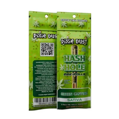 Pixie Dust 4G THC-A Hash Hole Pre-Rolls Green Caffeine Sativa