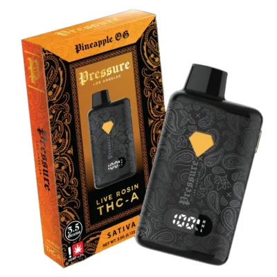 Pressure Live Rosin THCA Disposable Pineapple OG 3.5g sativa