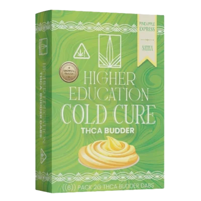 Higher Education 95% 2g THCA Budder Cold Cure Pineapple Express Sativa