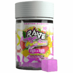 Rave Kratom Boost Targeted Extract Gummies Strawberry Lemonade 10 count jar