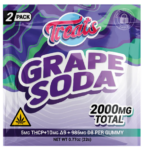 Treats High Dose Grape Soda Gummies 2000mg THCP Delta-9 Delta-8 2 Pack