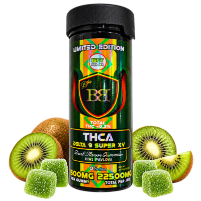 Bud Buddy THCA + Delta 9 THC + Super XV Dual Flavor Gummies 22500mg – 15 Count