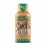 Bare Kratom Cafe Mocha Shot 330mg fast acting Mitragyna Speciosa extract 30ml bottle