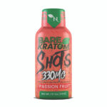 Bare Kratom Passion Fruit Shot 330mg fast acting Mitragyna Speciosa extract 30ml bottle
