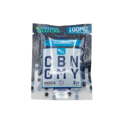 Glueberry CBN Gummies 100MG Blueberry Indica Hemp Edible